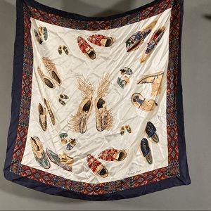 Vintage Calvin Klein Silk Moccasin Scarf